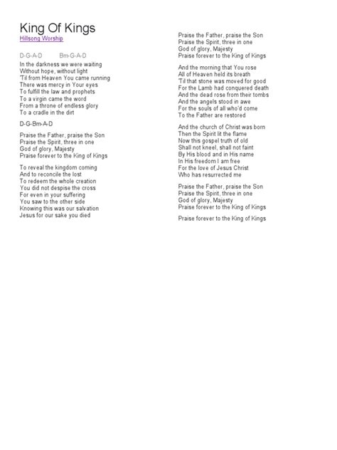 king of kings lyrics|More.